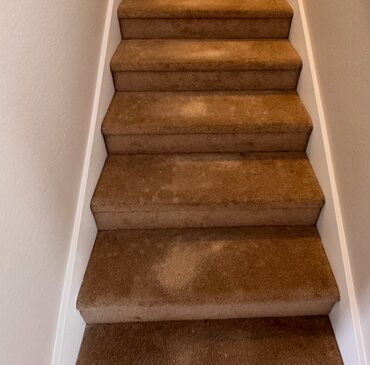Result of a stair & hallway cleaning job